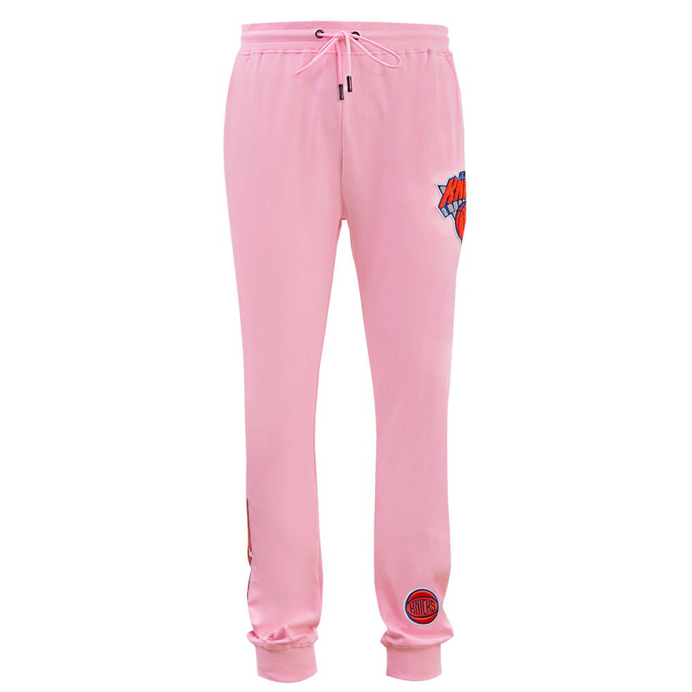 Jogging classique en chenille NBA des New York Knicks pour homme (rose)