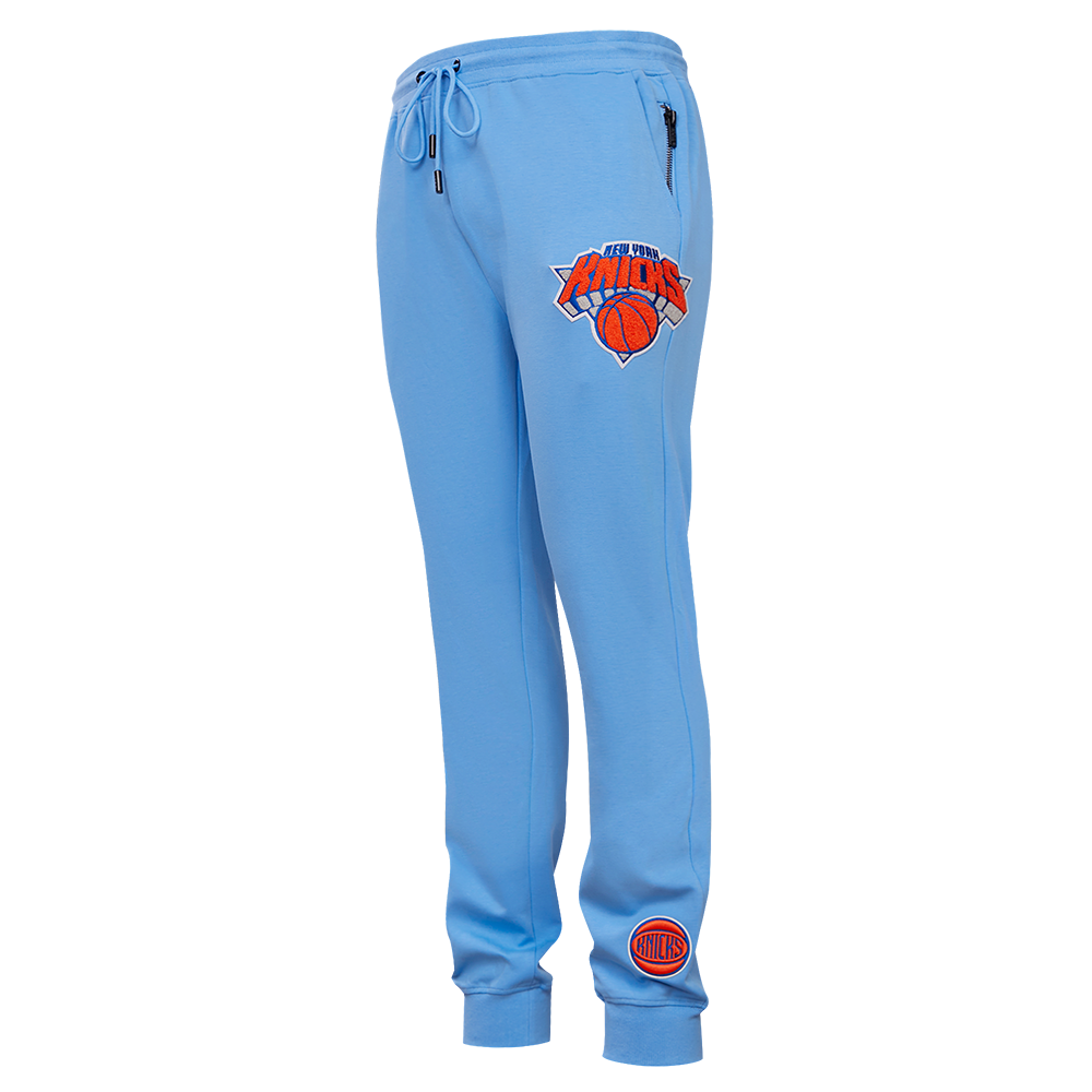 NBA NEW YORK KNICKS CLASSIC CHENILLE MEN'S JOGGER (UNIVERSITY BLUE)