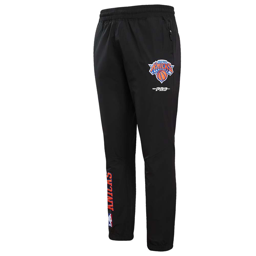 NBA NEW YORK KNICKS CLASSIC WIND SUIT PANTALON TISSÉ POUR HOMME (NOIR)