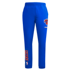 NBA NEW YORK KNICKS CLASSIC WIND SUIT PANTALON TISSÉ POUR HOMME (BLEU ROYAL)
