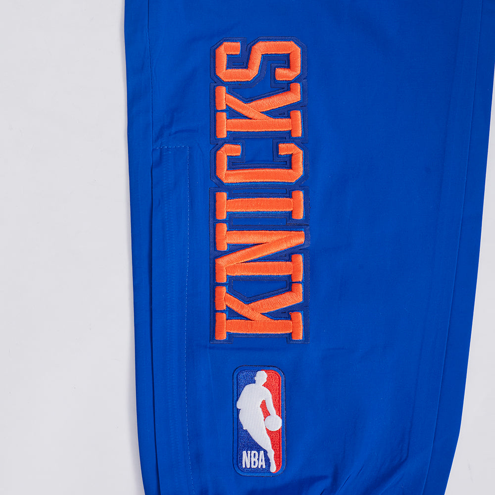 NBA NEW YORK KNICKS CLASSIC WIND SUIT PANTALON TISSÉ POUR HOMME (BLEU ROYAL)