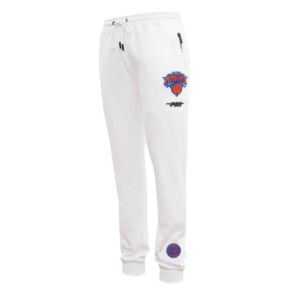 NBA NEW YORK KNICKS CLASSIC CHENILLE MEN'S PANTS (WHITE)
