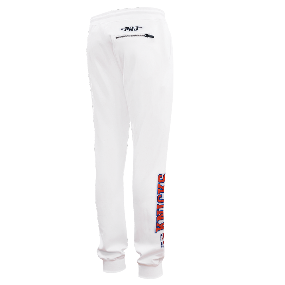 NBA NEW YORK KNICKS CLASSIC CHENILLE MEN'S PANTS (WHITE)