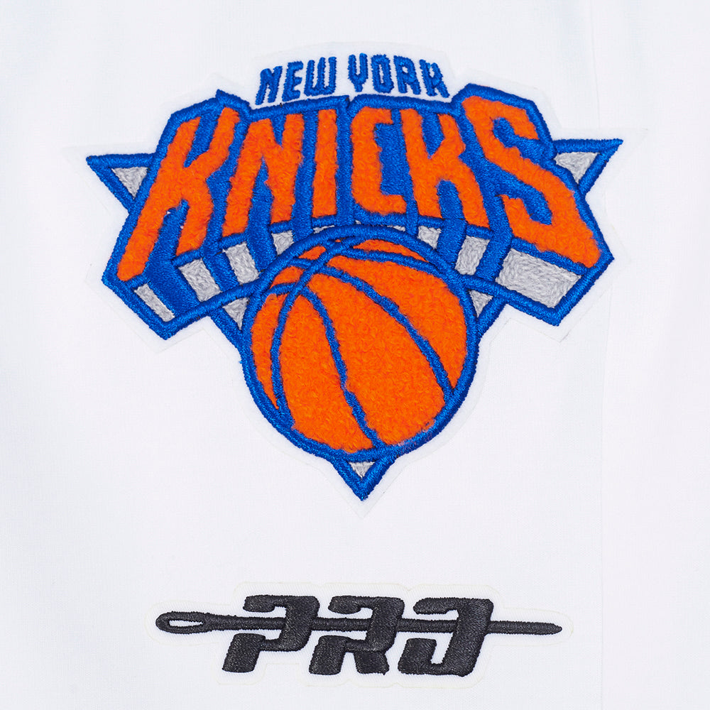NBA NEW YORK KNICKS CLASSIC CHENILLE MEN'S PANTS (WHITE)