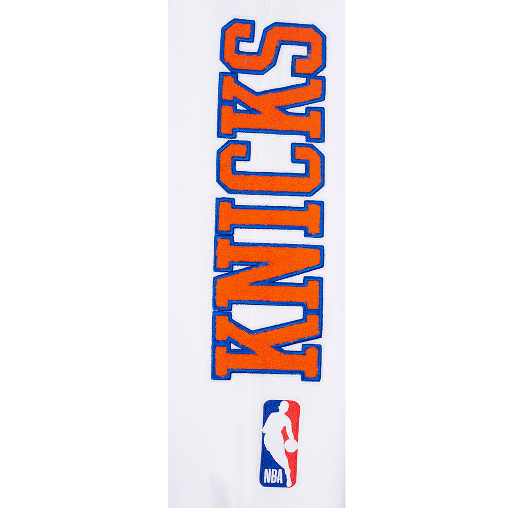 NBA NEW YORK KNICKS CLASSIC CHENILLE MEN'S PANTS (WHITE)