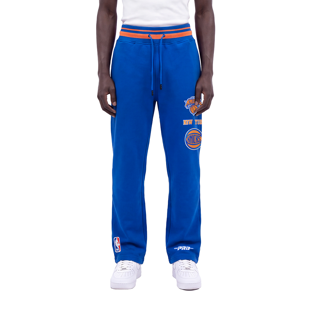 NBA NEW YORK KNICKS RETRO CLASSICS MEN'S PANTS (ROYAL/ORANGE/ROYAL)