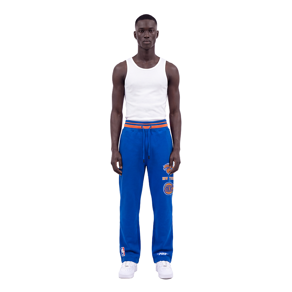 NBA NEW YORK KNICKS RETRO CLASSICS MEN'S PANTS (ROYAL/ORANGE/ROYAL)