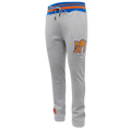 NBA NEW YORK KNICKS PANTALON OUATÉ MASHUP CÔTELÉ POUR HOMME (GRIS CHINÉ/BLEU ROYAL/ORANGE)