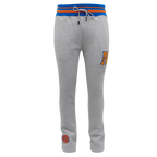 NBA NEW YORK KNICKS PANTALON OUATÉ MASHUP CÔTELÉ POUR HOMME (GRIS CHINÉ/BLEU ROYAL/ORANGE)