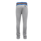 NBA NEW YORK KNICKS PANTALON OUATÉ MASHUP CÔTELÉ POUR HOMME (GRIS CHINÉ/BLEU ROYAL/ORANGE)