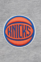 NBA NEW YORK KNICKS PANTALON OUATÉ MASHUP CÔTELÉ POUR HOMME (GRIS CHINÉ/BLEU ROYAL/ORANGE)