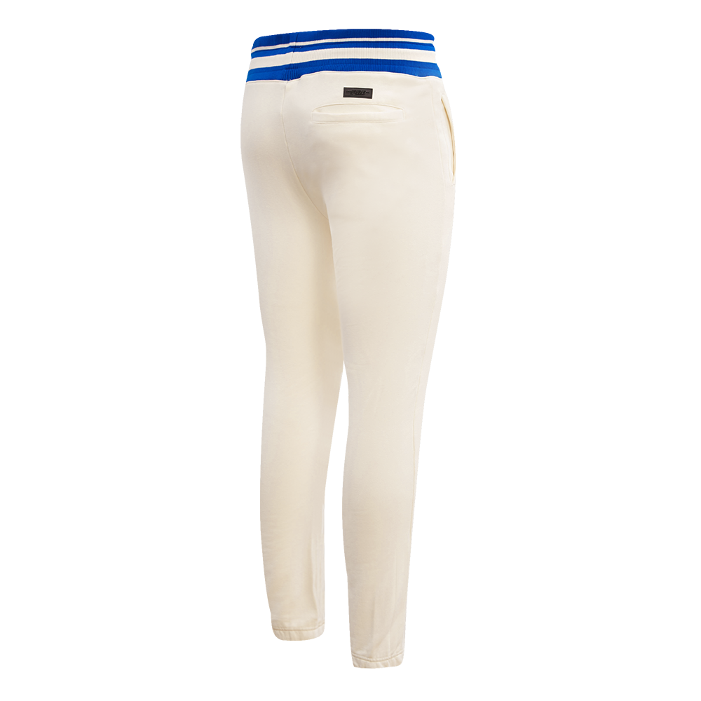 NBA NEW YORK KNICKS RETRO CLASSIC MEN'S SWEATPANT (EGGSHELL/ ROYAL BLUE)