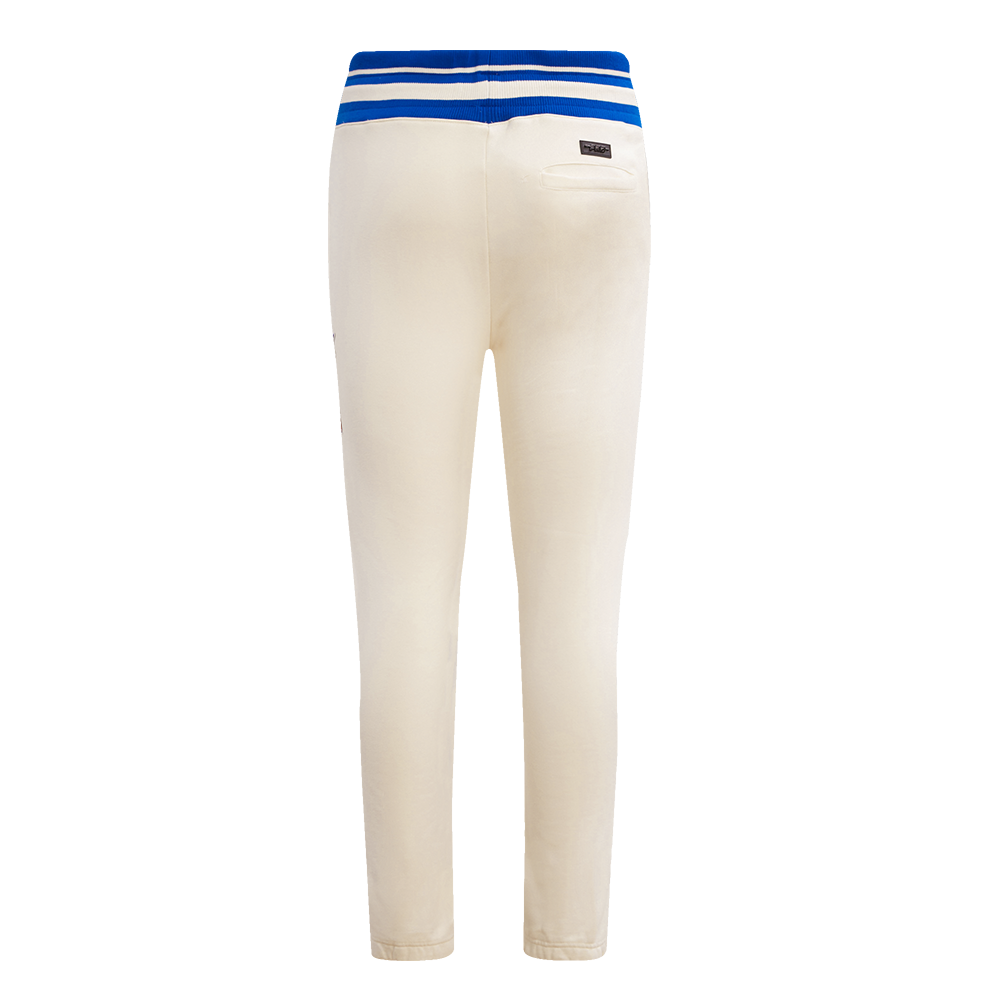 NBA NEW YORK KNICKS RETRO CLASSIC MEN'S SWEATPANT (EGGSHELL/ ROYAL BLUE)