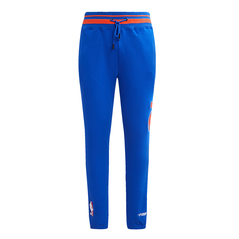 NBA NEW YORK KNICKS RETRO CLASSIC MEN'S SWEATPANT (ROYAL BLUE/ORANGE)