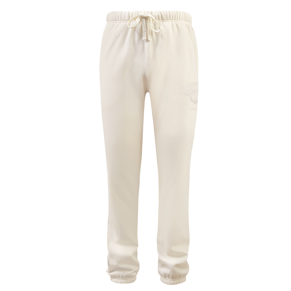 NBA NEW YORK KNICKS NEUTRAL FLEECE SWEATPANT (EGGSHELL)