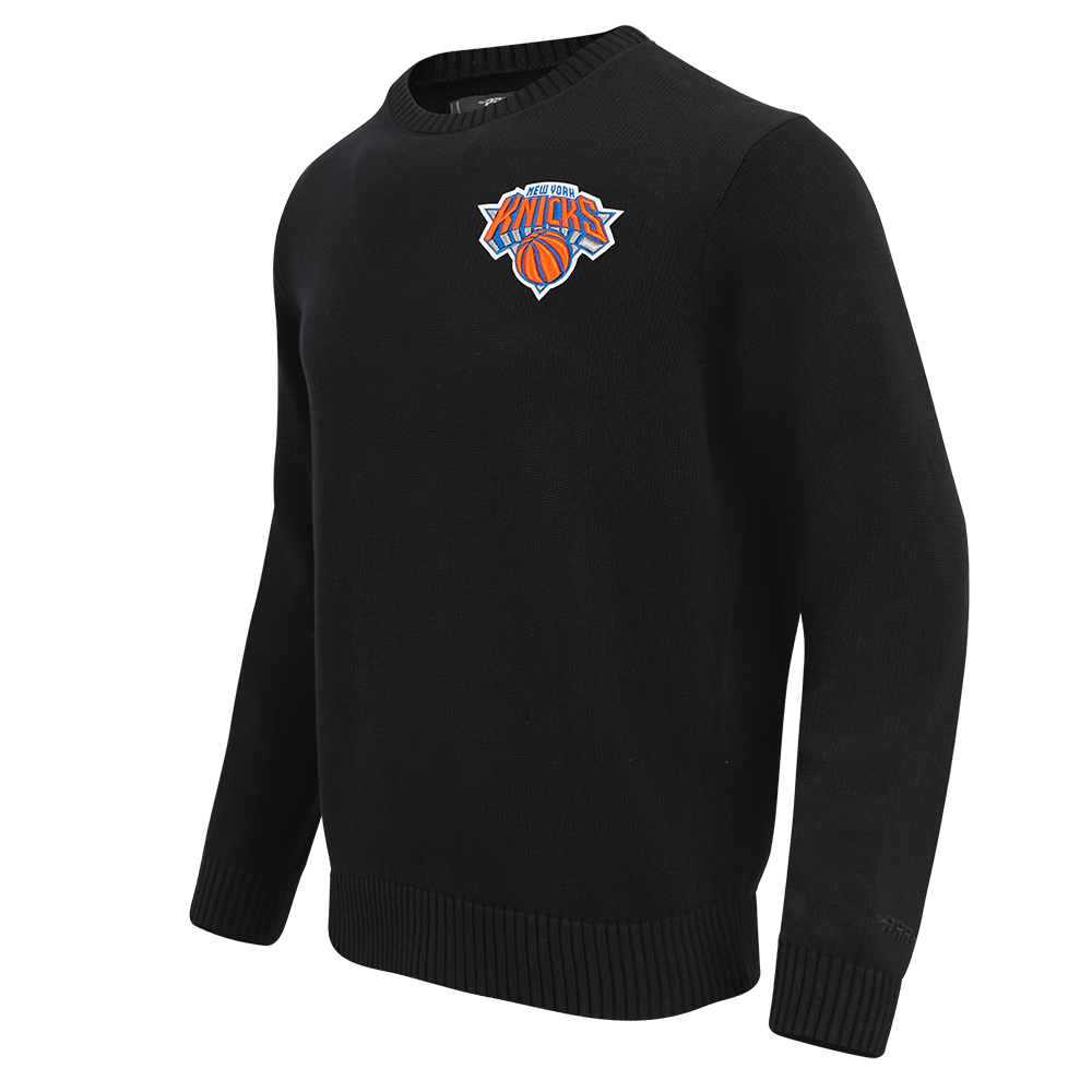 NBA NEW YORK KNICKS KNIT BOX SET CREWNECK SWEATER (BLACK)