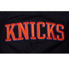 NBA NEW YORK KNICKS CLASSIC WIND SUIT MEN'S WOVEN FULL ZIP PULLOVER HOODIE (BLACK)