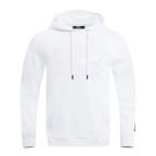 NBA NEW YORK KNICKS WHITE OUT MEN'S DOUBLE KNIT PULLOVER HOODIE (WHITE)