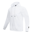 NBA NEW YORK KNICKS WHITE OUT MEN'S DOUBLE KNIT PULLOVER HOODIE (WHITE)