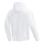 NBA NEW YORK KNICKS WHITE OUT MEN'S DOUBLE KNIT PULLOVER HOODIE (WHITE)