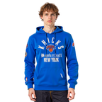 NBA NEW YORK KNICKS MODERN ORIGINALS CHANDAIL À CAPUCHON EN MOLLETON POUR HOMME (BLEU ROYAL)