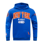 NBA NEW YORK KNICKS CITY ARCH MEN'S FLC PO HOODIE (ROYAL BLUE)