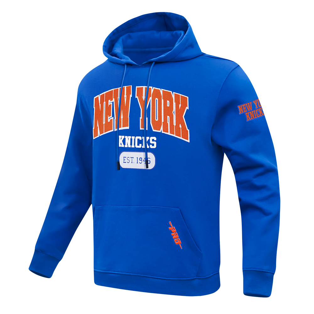 NBA NEW YORK KNICKS CITY ARCH MEN'S FLC PO HOODIE (ROYAL BLUE)