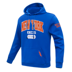 NBA NEW YORK KNICKS CITY ARCH MEN'S FLC PO HOODIE (ROYAL BLUE)