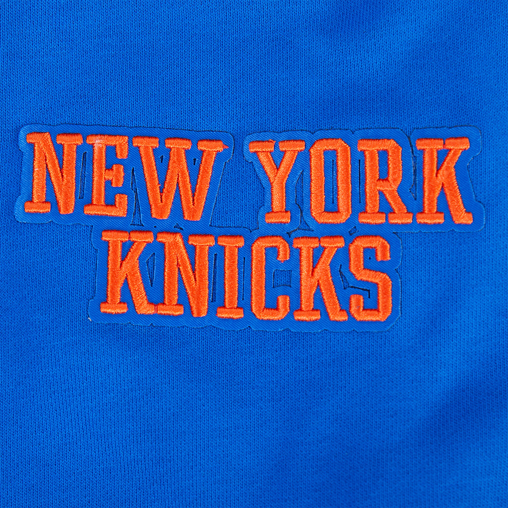 NBA NEW YORK KNICKS CITY ARCH MEN'S FLC PO HOODIE (ROYAL BLUE)