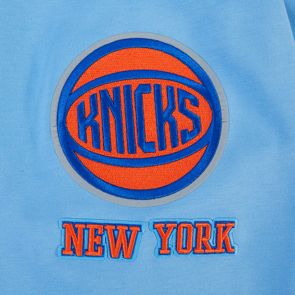 NBA NEW YORK KNICKS CLASSIC CHENILLE MEN'S SWEATSHIRT (UNIVERSITY BLUE)