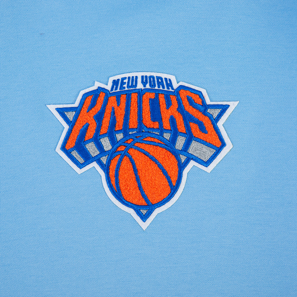NBA NEW YORK KNICKS CLASSIC CHENILLE MEN'S SWEATSHIRT (UNIVERSITY BLUE)