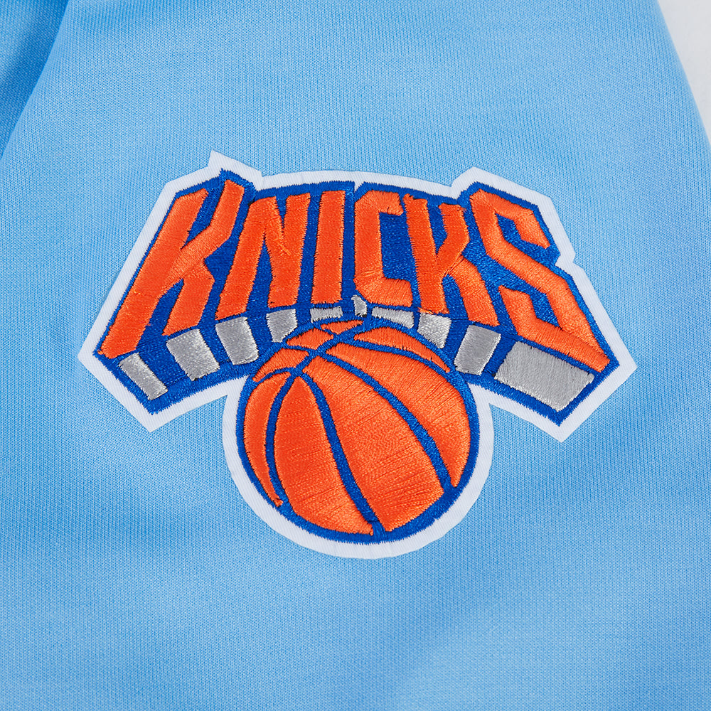 NBA NEW YORK KNICKS CLASSIC CHENILLE MEN'S SWEATSHIRT (UNIVERSITY BLUE)