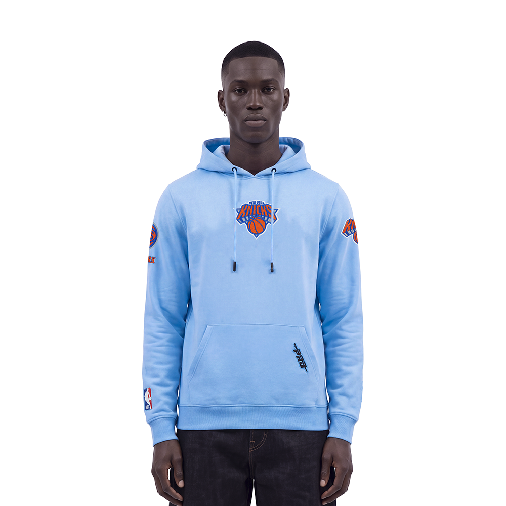 NBA NEW YORK KNICKS CLASSIC CHENILLE MEN'S SWEATSHIRT (UNIVERSITY BLUE)