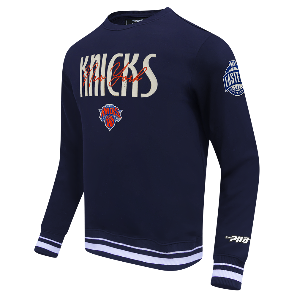 NBA NEW YORK KNICKS ORIGINAL PLAYERS MEN'S CREWNECK SWEATSHIRT (MIDNIGHT NAVY)