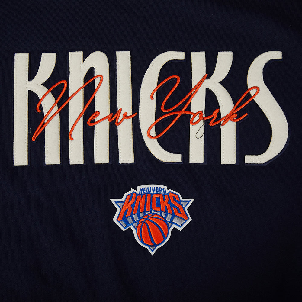 NBA NEW YORK KNICKS ORIGINAL PLAYERS MEN'S CREWNECK SWEATSHIRT (MIDNIGHT NAVY)