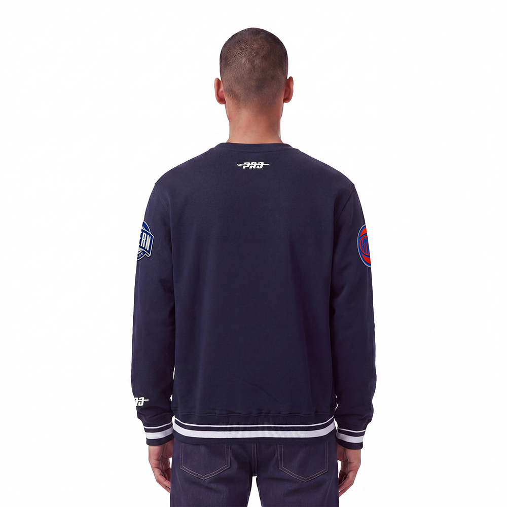NBA NEW YORK KNICKS ORIGINAL PLAYERS MEN'S CREWNECK SWEATSHIRT (MIDNIGHT NAVY)