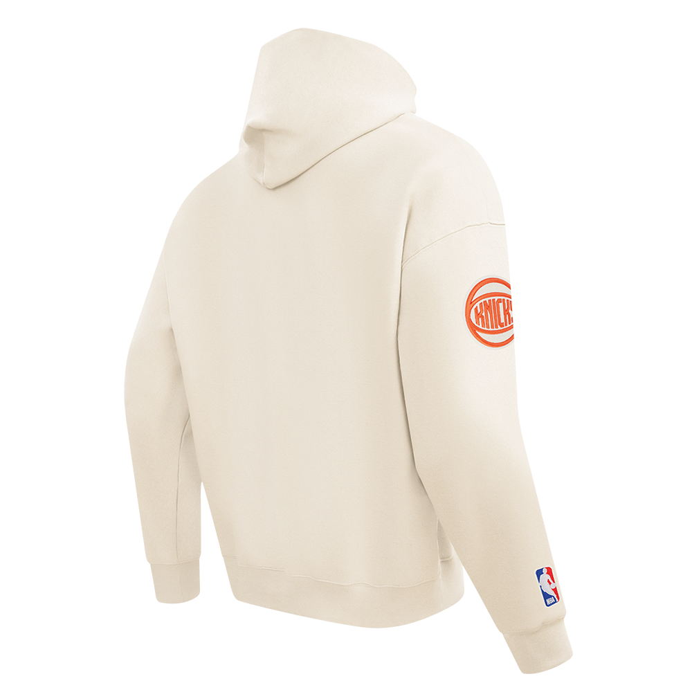 NBA NEW YORK KNICKS FIRST TEAM MEN'S PULL OVER HOODIE (EGGSHELL)