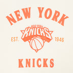 NBA NEW YORK KNICKS FIRST TEAM MEN'S PULL OVER HOODIE (EGGSHELL)