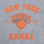 NBA NEW YORK KNICKS FIRST TEAM MEN'S PULL OVER HOODIE (WASHED GREY)