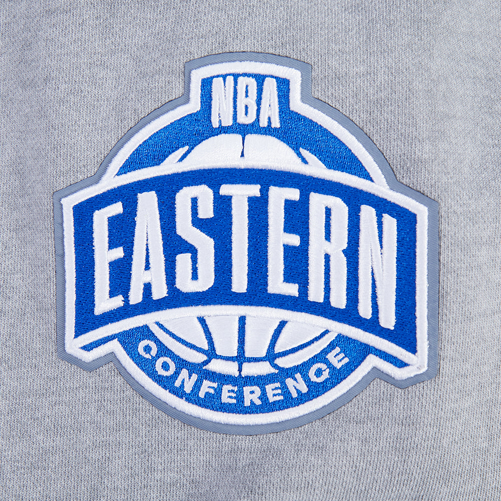 NBA NEW YORK KNICKS FIRST TEAM MEN'S PULL OVER HOODIE (WASHED GREY)