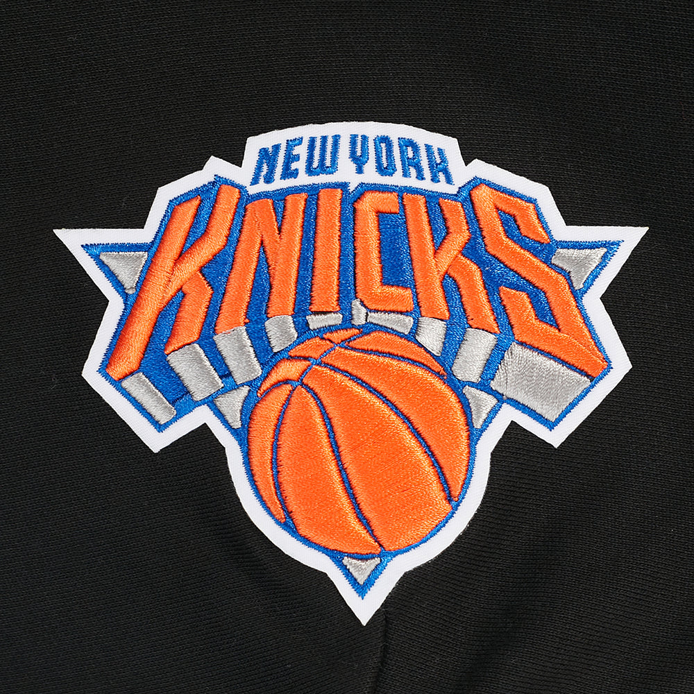 NBA NEW YORK KNICKS PLAYBACK MEN'S PULL OVER HOODIE (BLACK)