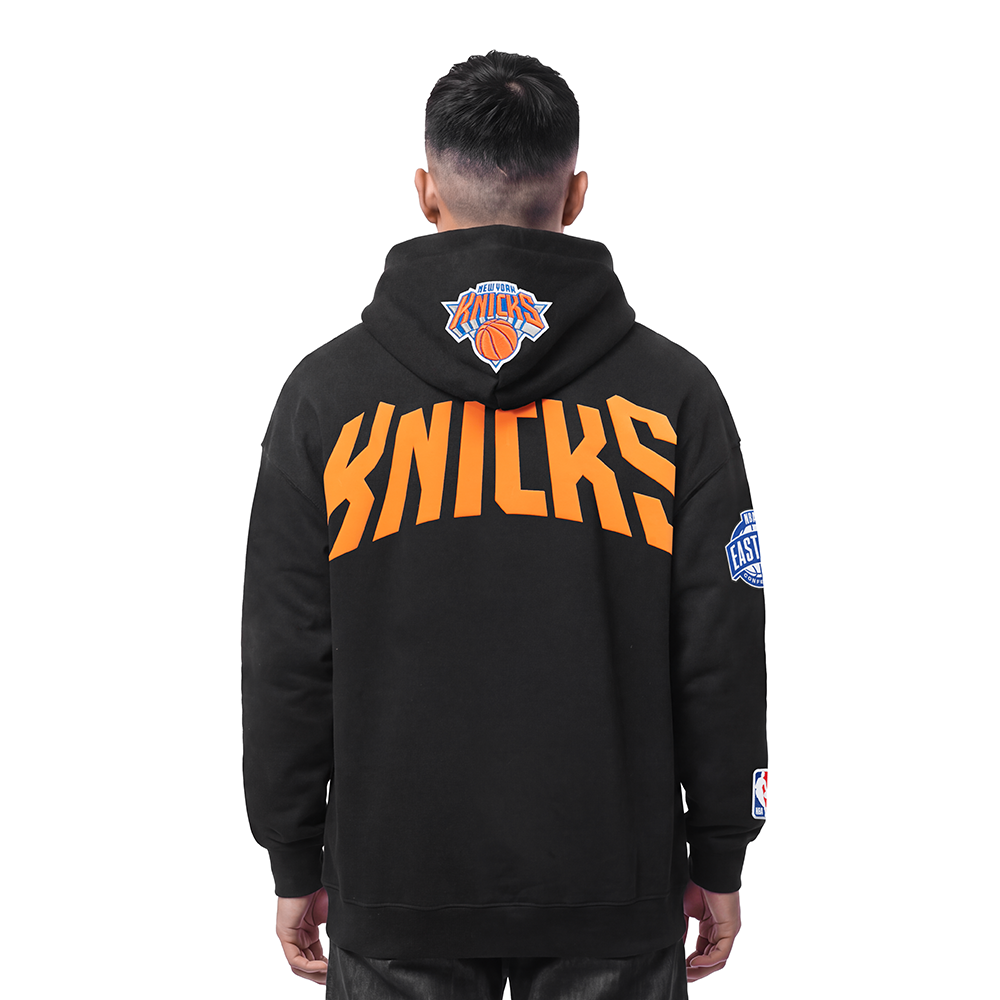 NBA NEW YORK KNICKS PLAYBACK MEN'S PULL OVER HOODIE (BLACK)