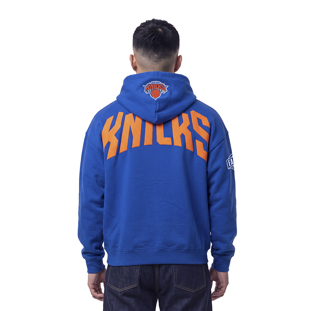 NBA NEW YORK KNICKS PLAYBACK MEN'S PULL OVER HOODIE (ROYAL BLUE)