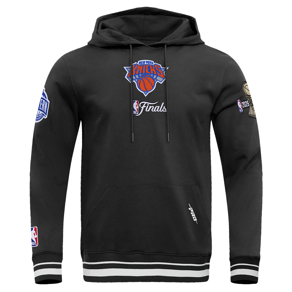 NEW YORK KNICKS 2026 NBA CHAMPIONSHIP   MEN'S PULL OVER HOODIE (BLACK)