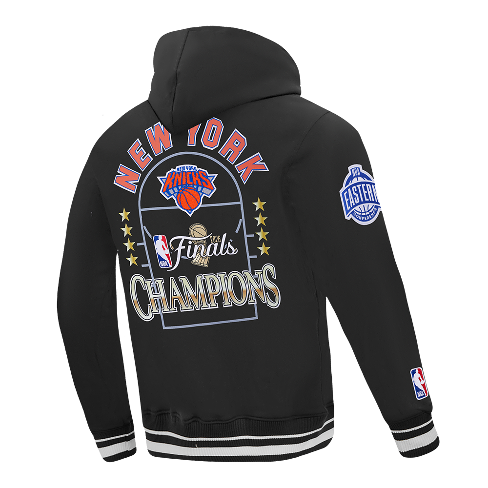 NEW YORK KNICKS 2026 NBA CHAMPIONSHIP   MEN'S PULL OVER HOODIE (BLACK)