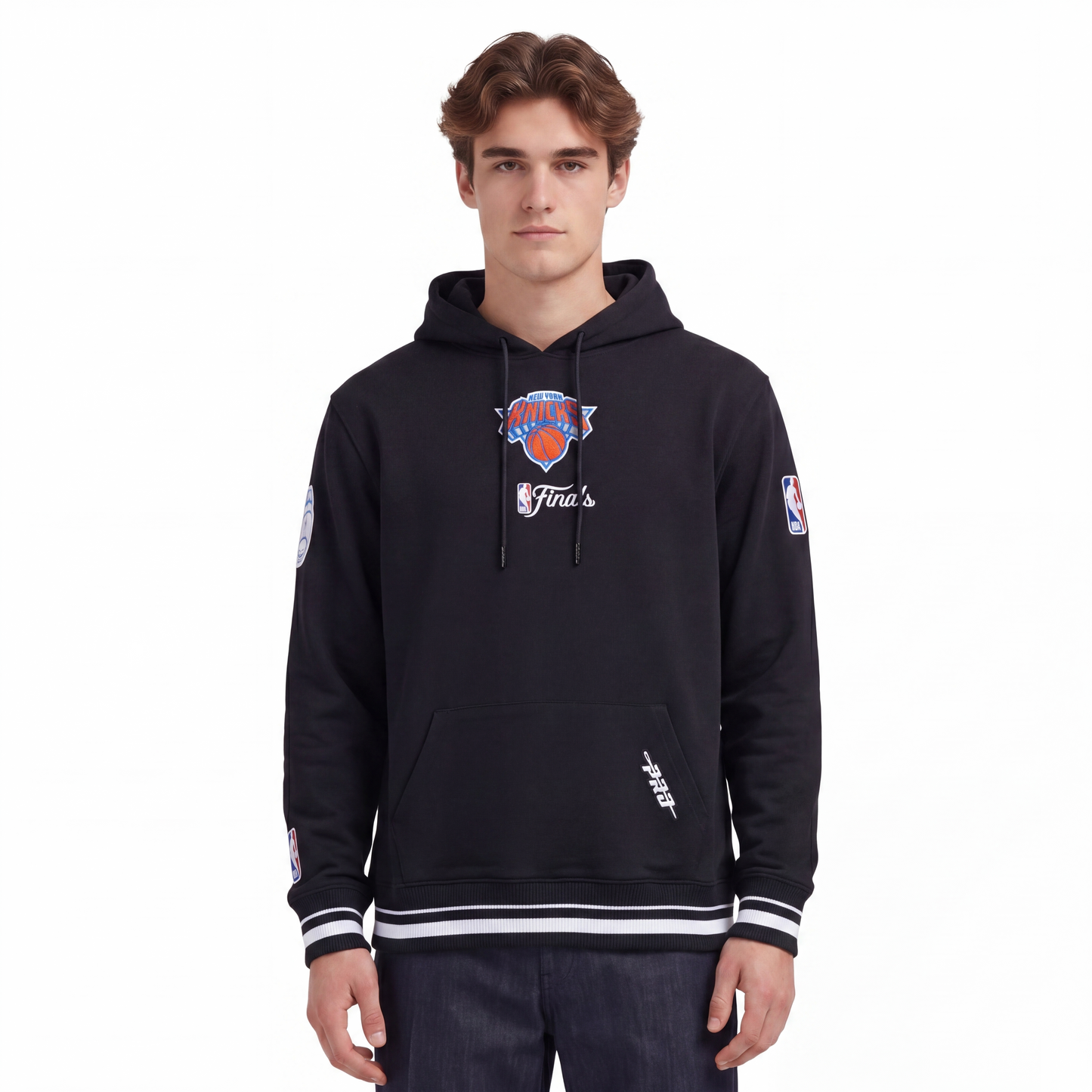 NBA NEW YORK KNICKS  MEN'S PULL OVER HOODIE (BLACK)