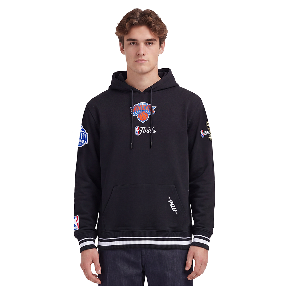 NEW YORK KNICKS 2026 NBA CHAMPIONSHIP   MEN'S PULL OVER HOODIE (BLACK)
