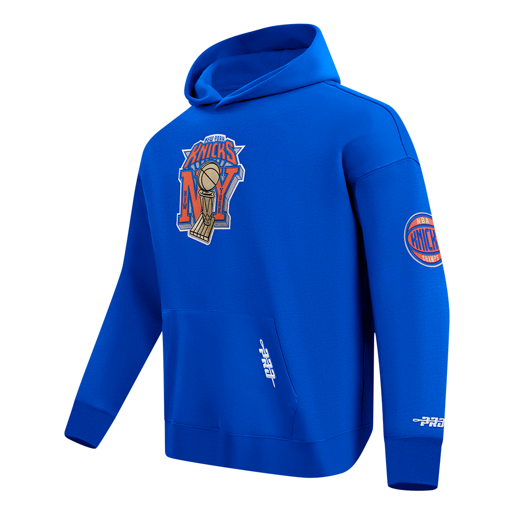NBA NEW YORK KNICKS  MEN'S PULL OVER HOODIE (ROYAL BLUE)