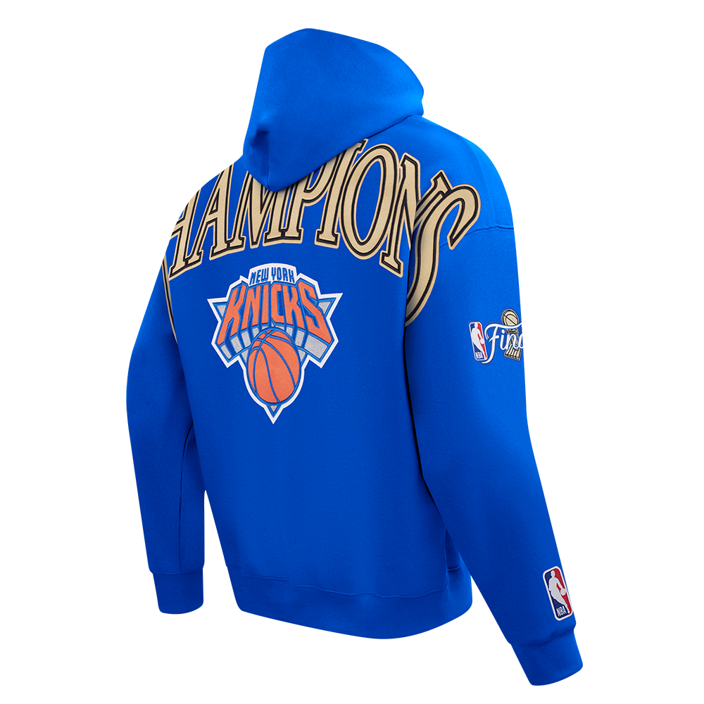 NBA NEW YORK KNICKS CHANDAIL À CAPUCHON POUR HOMME (BLEU ROYAL)