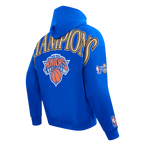 NBA NEW YORK KNICKS CHANDAIL À CAPUCHON POUR HOMME (BLEU ROYAL)